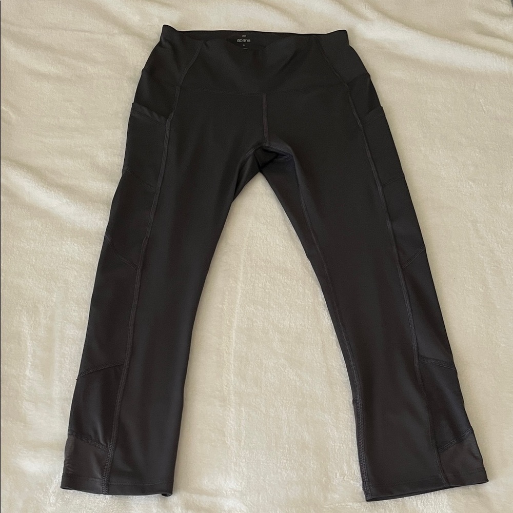 Apana Women Size S Gray Mash leggings